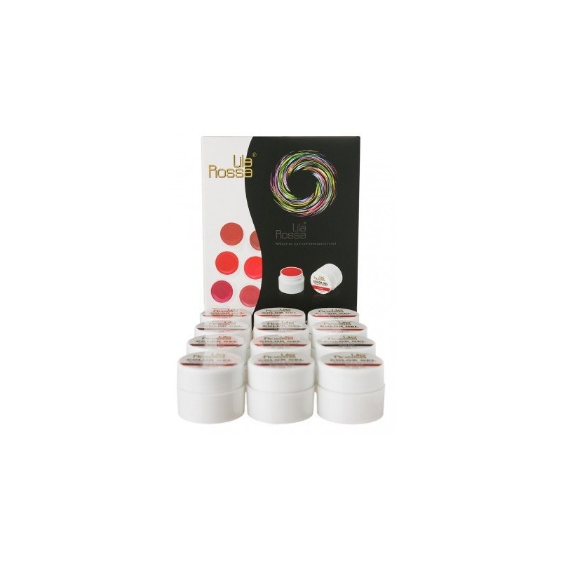 Set 12 Gel UV Color - Lila Rossa Red Series - 1