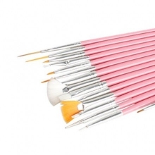 Kit 12 vopsele acrilice oumaxi, 15 pensule, paleta acril - 4