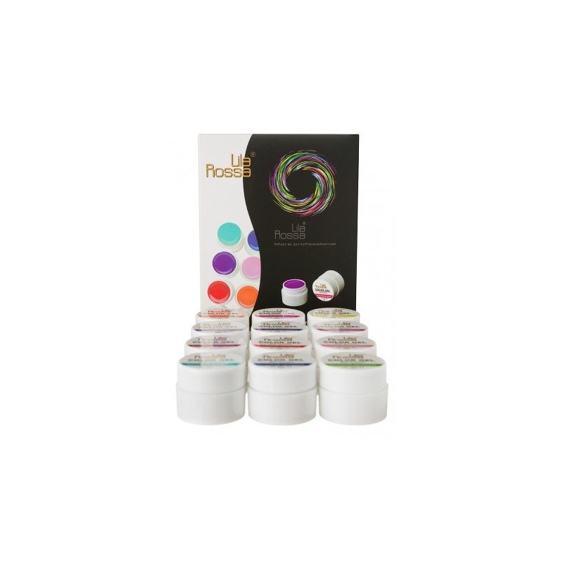 Set 12 Gel UV Color - Lila Rossa Neon Series - 1