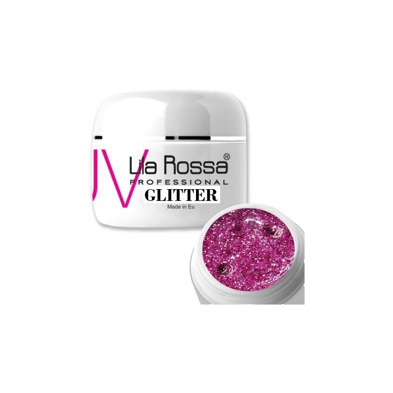 Gel uv color Lila Rossa GLITTER 5 g E24-03 - 1
