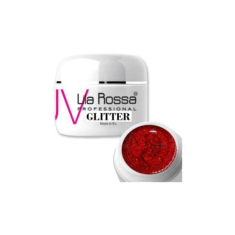Gel uv color Lila Rossa GLITTER 5 g E24-04 - 1