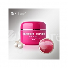 Gel UV Color Base One 5 g Pearl red-diamonds-03 - 1
