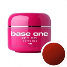 Gel UV Color Base One 5 g Red one-coffe-red-16 - 1