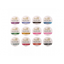 Set geluri color lila rossa 12 culori glitter series - 1