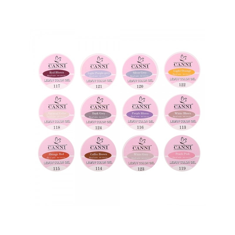 Set geluri color canni 12 culori natural - 1
