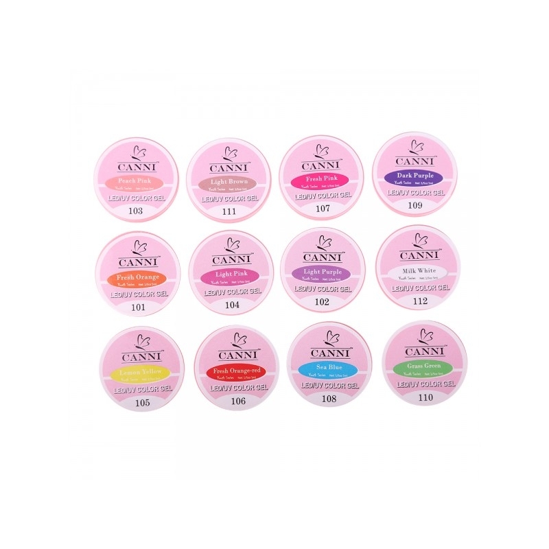 Set geluri color canni 12 culori youth - 1