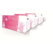 Manusi Unica Folosinta S/M/L Chirurgicale Nitril fara Pudra Roial Pink 100 Buc - 1