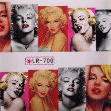 Sticker Unghii cu Efect 3D Lila Rossa Marilyn Monroe - 1