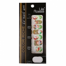 Sticker Unghii 14 In 1 Lila Rossa Ninsoare de Craciun - 1