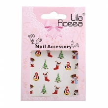 Sticker Unghii 3D Lila Rossa Pinguini - 1