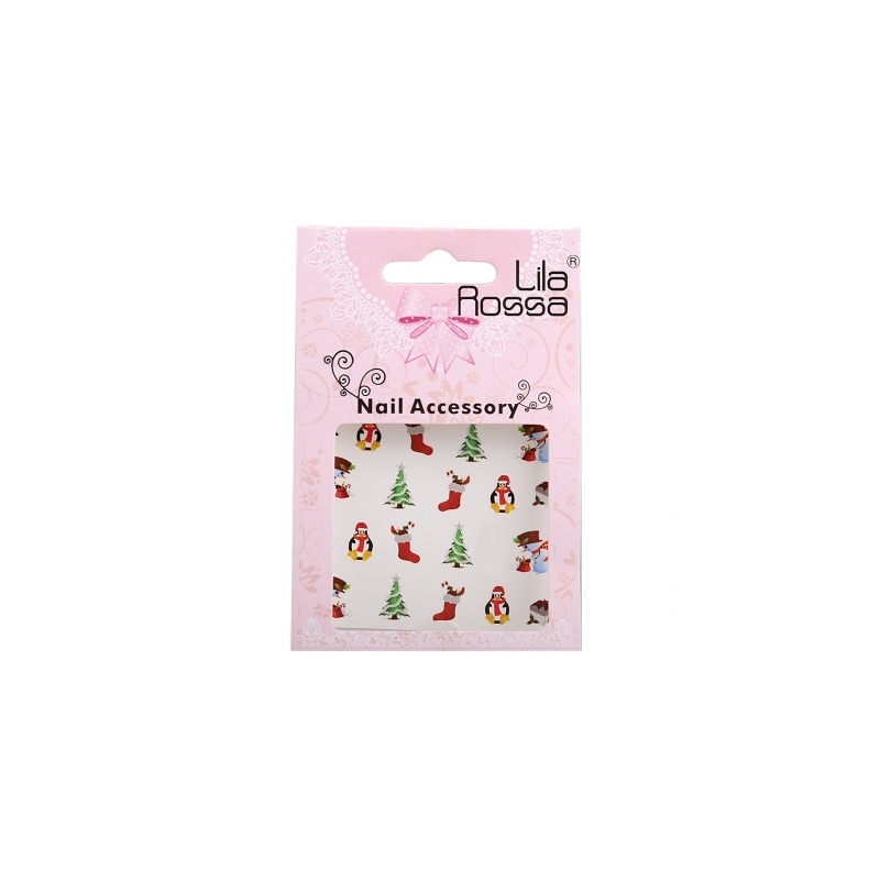 Sticker Unghii 3D Lila Rossa Pinguini - 1