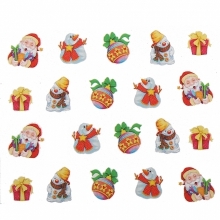 Sticker Unghii 3D Lila Rossa Globuri - 1