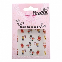 Sticker Unghii 3D Lila Rossa Ursuleti - 1