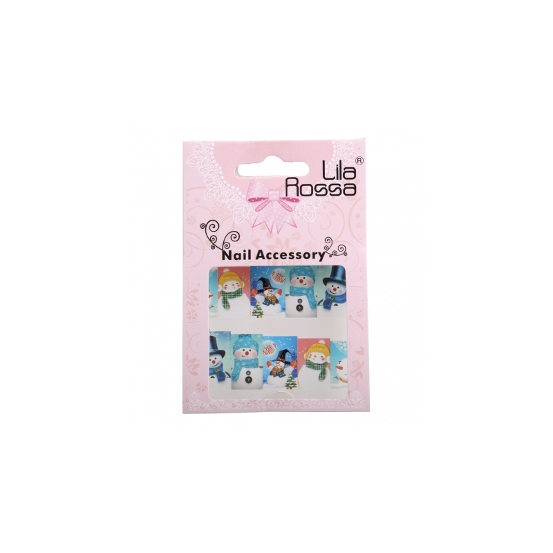 Sticker Unghii 3D Lila Rossa Oameni de Zapada cu Joben - 1