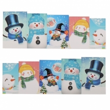Sticker Unghii 3D Lila Rossa Oameni de Zapada cu Joben - 1