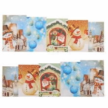 Sticker Unghii 3D Lila Rossa Casute de Iarna - 1