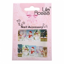 Sticker Unghii 3D Lila Rossa Privelisti de Iarna - 1