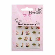 Sticker Unghii 3D Lila Rossa Mos Craciun - 1