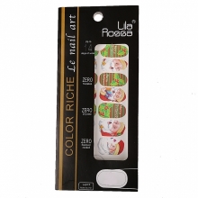 Sticker Unghii 14 In 1 Lila Rossa Mos Craciun - 1