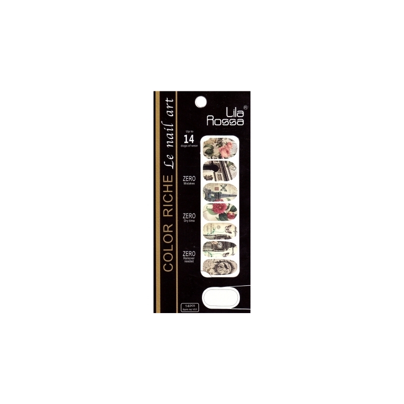 Sticker Unghii 14 In 1 Lila Rossa Lr014 - 1