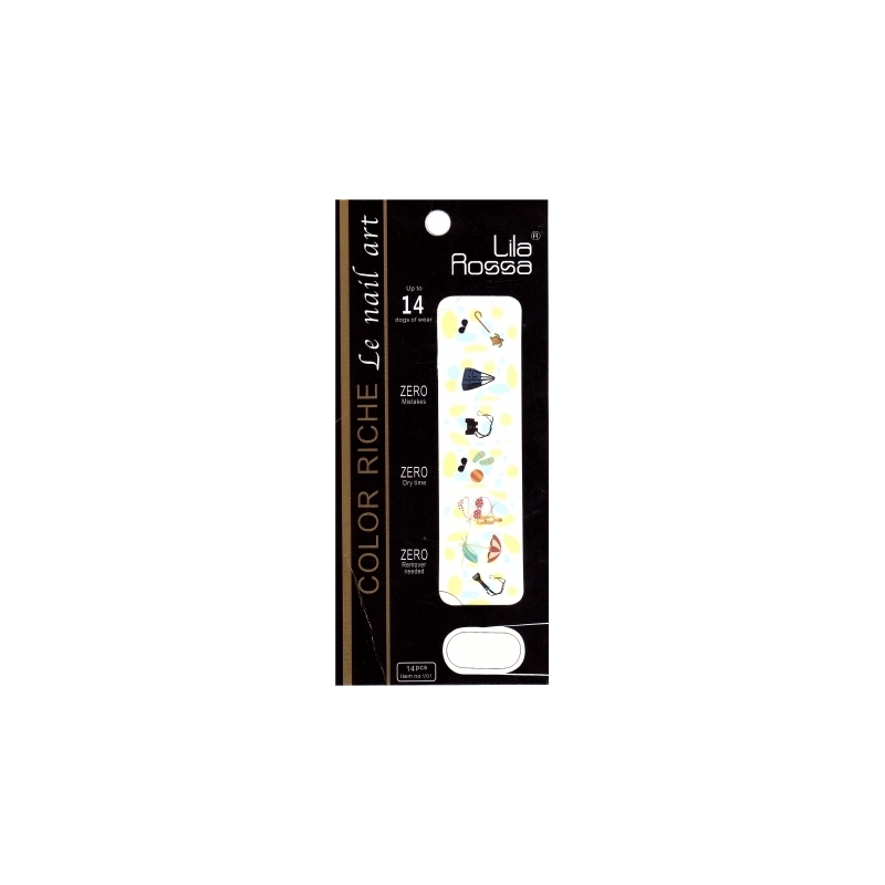 Sticker Unghii 14 In 1 Lila Rossa Lr015 - 1