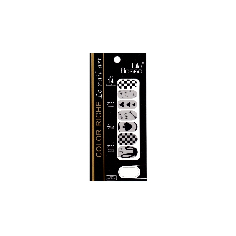 Sticker Unghii 14 In 1 Lila Rossa Lr017 - 1