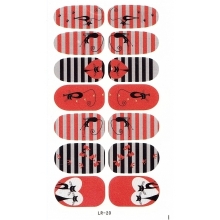 Sticker Unghii 14 In 1 Lila Rossa Lr020 - 1