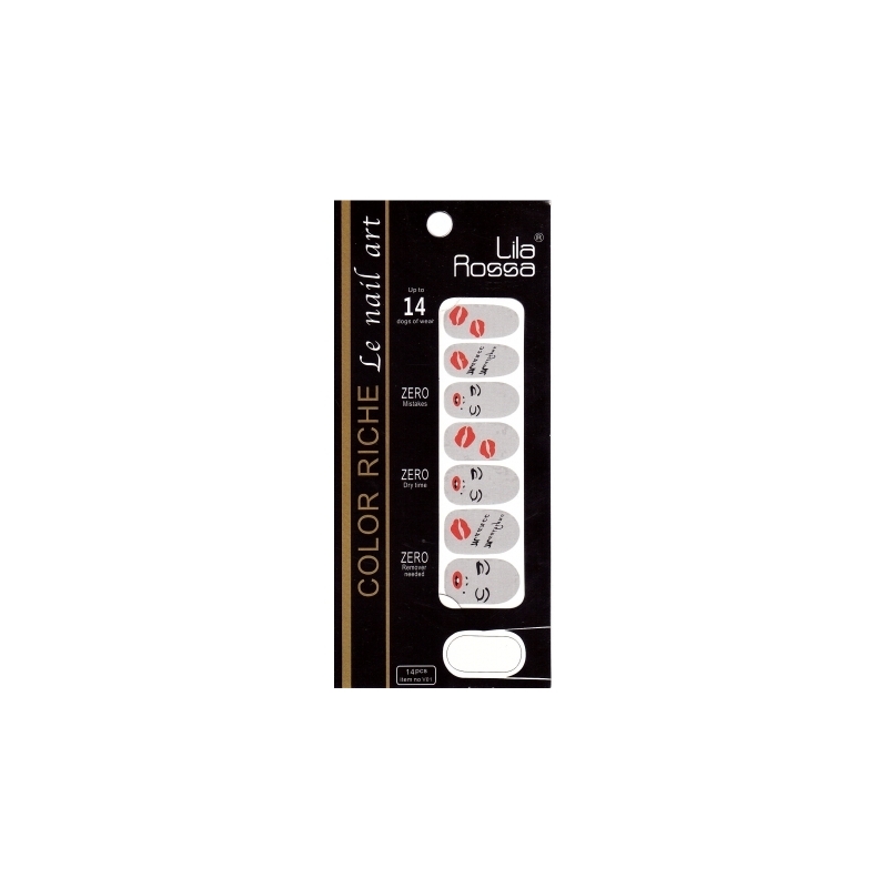 Sticker Unghii 14 In 1 Lila Rossa Lr003 - 1