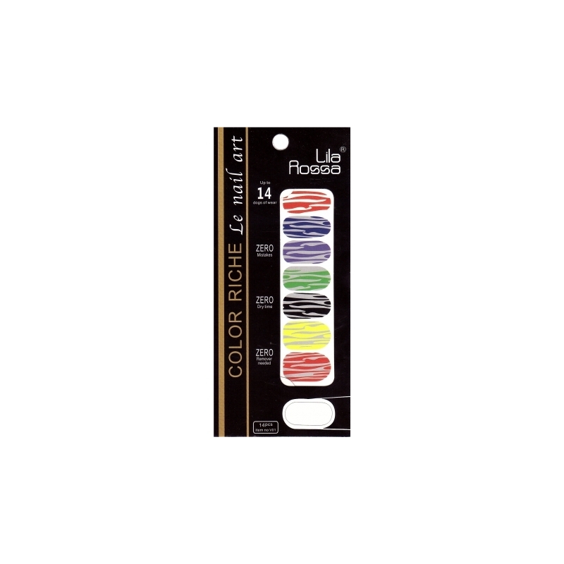 Sticker Unghii 14 In 1 Lila Rossa Lr022 - 1