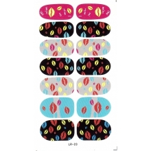 Sticker Unghii 14 In 1 Lila Rossa Lr023 - 1
