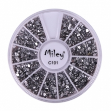 Decor Pentru Unghii Miley 12 Pozitii Silver - 1