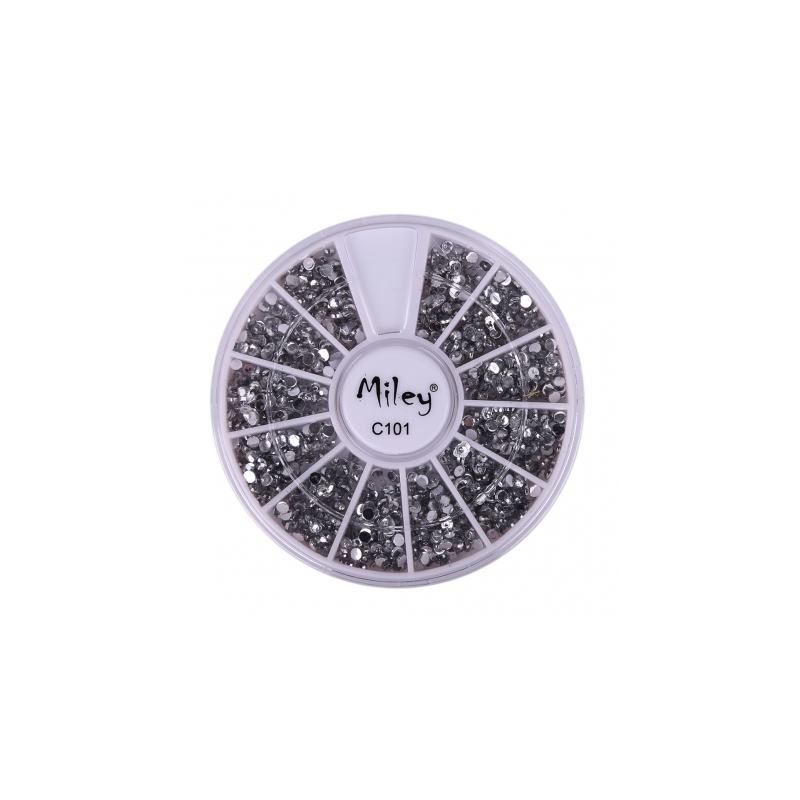 Decor Pentru Unghii Miley 12 Pozitii Silver - 1