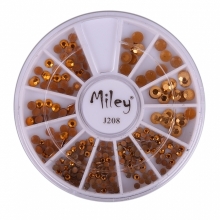 Decor Pentru Unghii Miley 12 Pozitii Gold - 1