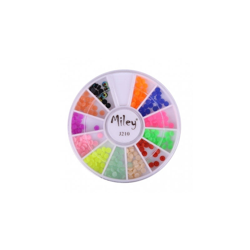 Decor Pentru Unghii Miley 12 Pozitii Color Mix - 1