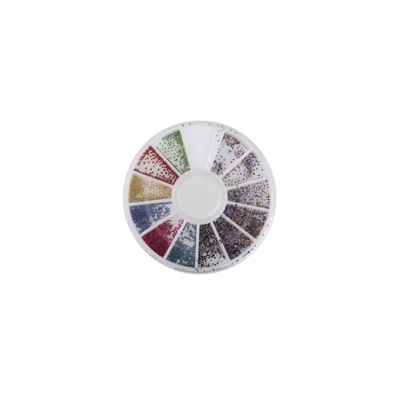 Decor Pentru Unghii Miley 12 Pozitii Buline Colorate - 1