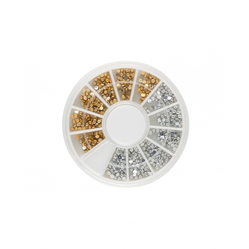 Carusel Unghii Pietricele Aurii+silver G3 - 1