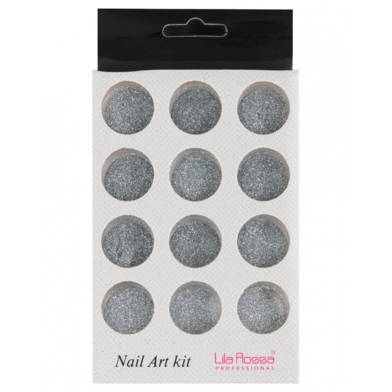 Sclipici Unghii Fin 12pcs Hq Argintiu G1204 - 1