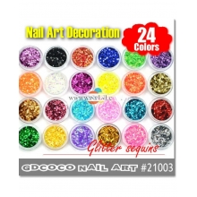 Decor Unghii Set24 Sclipici Hexagon 21003 - 1
