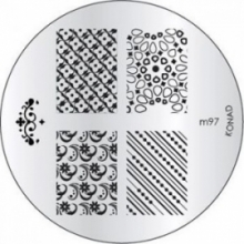 Matrita Metalica Pentru Stampile Unghii Konad M97 - 1