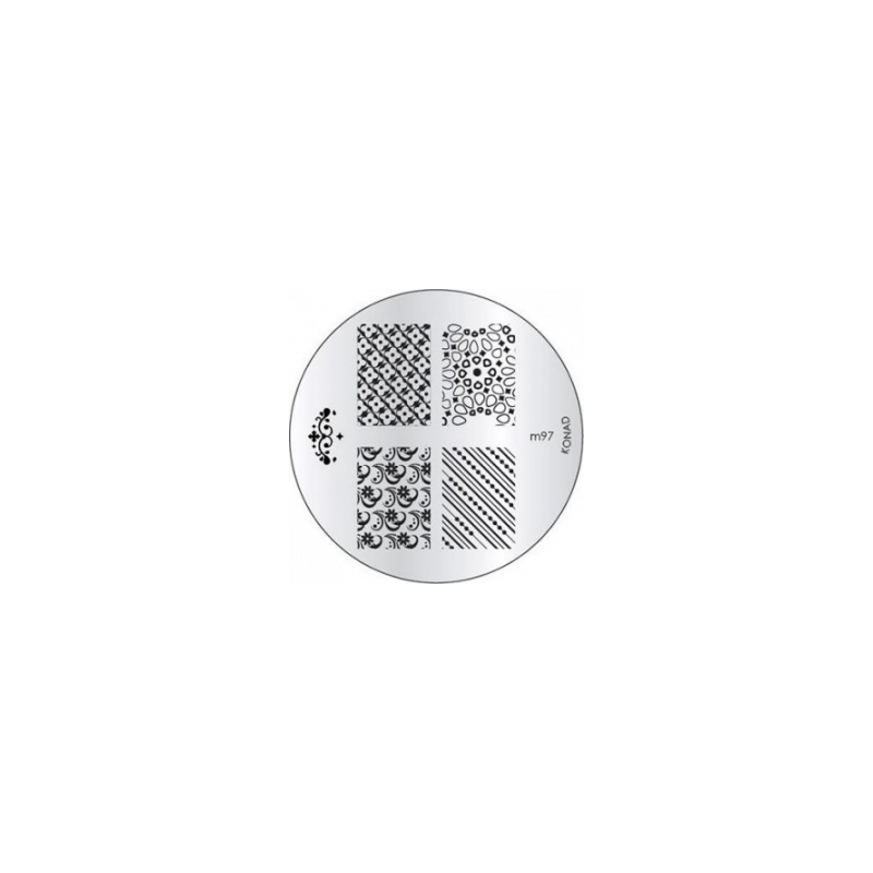 Matrita Metalica Pentru Stampile Unghii Konad M97 - 1