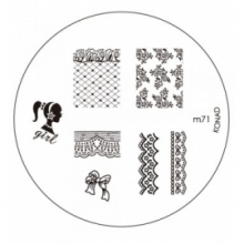 Matrita Metalica Pentru Stampile Unghii Konad M71 - 1