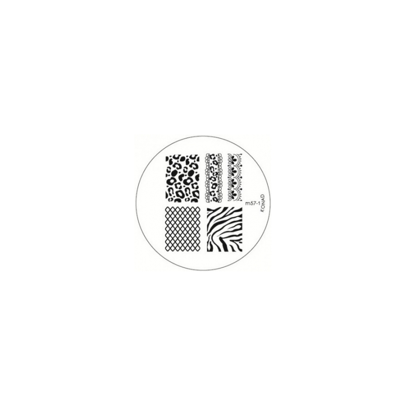 Matrita Metalica Pentru Stampile Unghii Konad M57-1 - 1