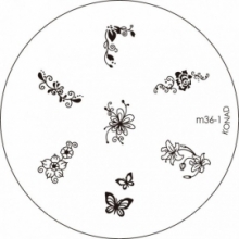 Matrita Metalica Pentru Stampile Unghii Konad M36-1 - 1