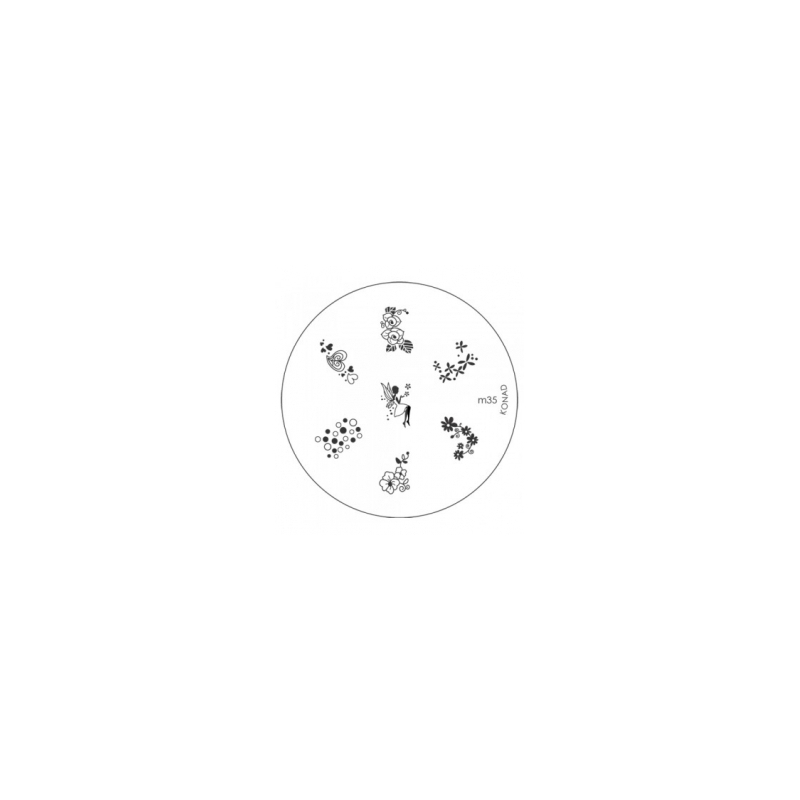 Matrita Metalica Pentru Stampile Unghii Konad M35 - 1