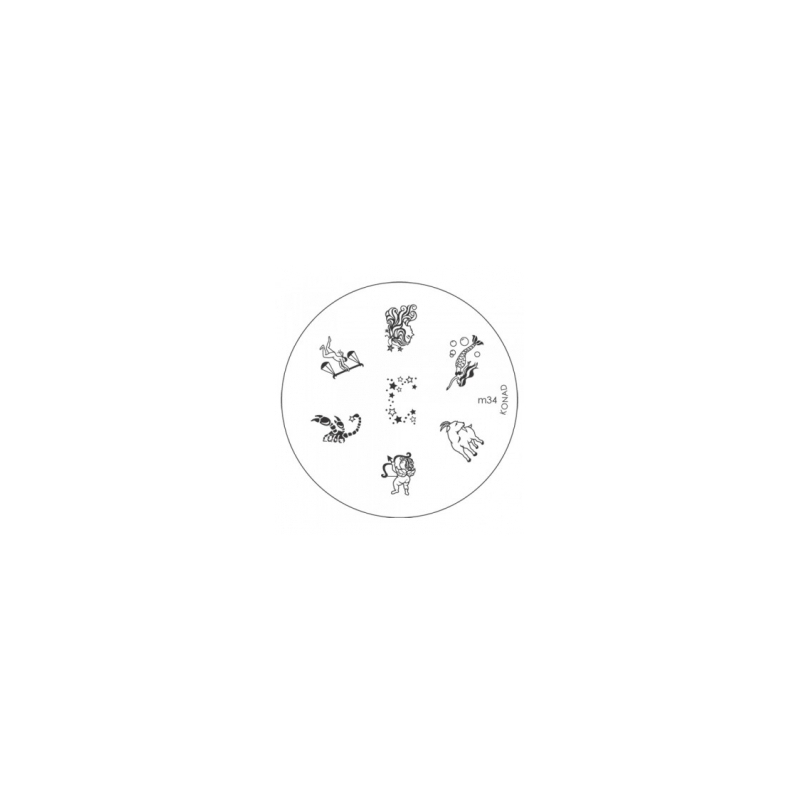 Matrita Metalica Pentru Stampile Unghii Konad M34 - 1