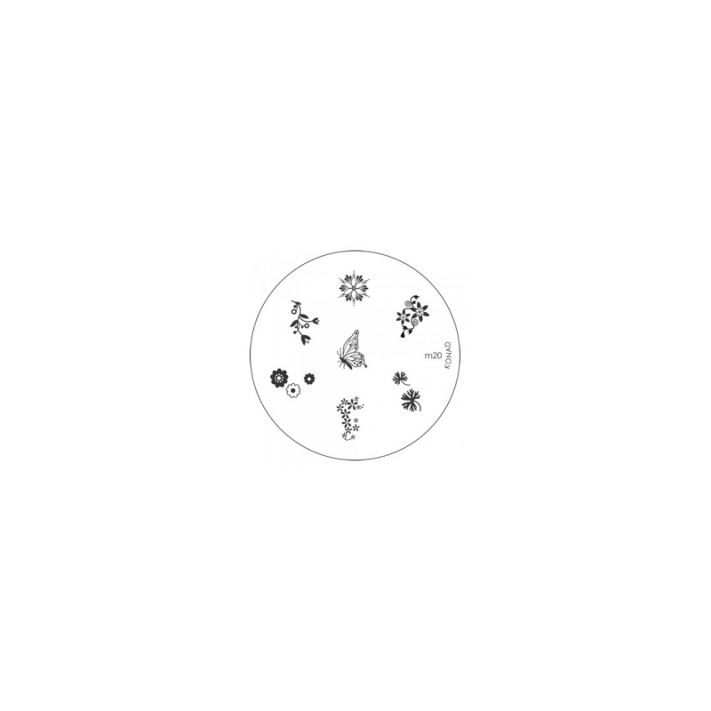 Matrita Metalica Pentru Stampile Unghii Konad M20 - 1