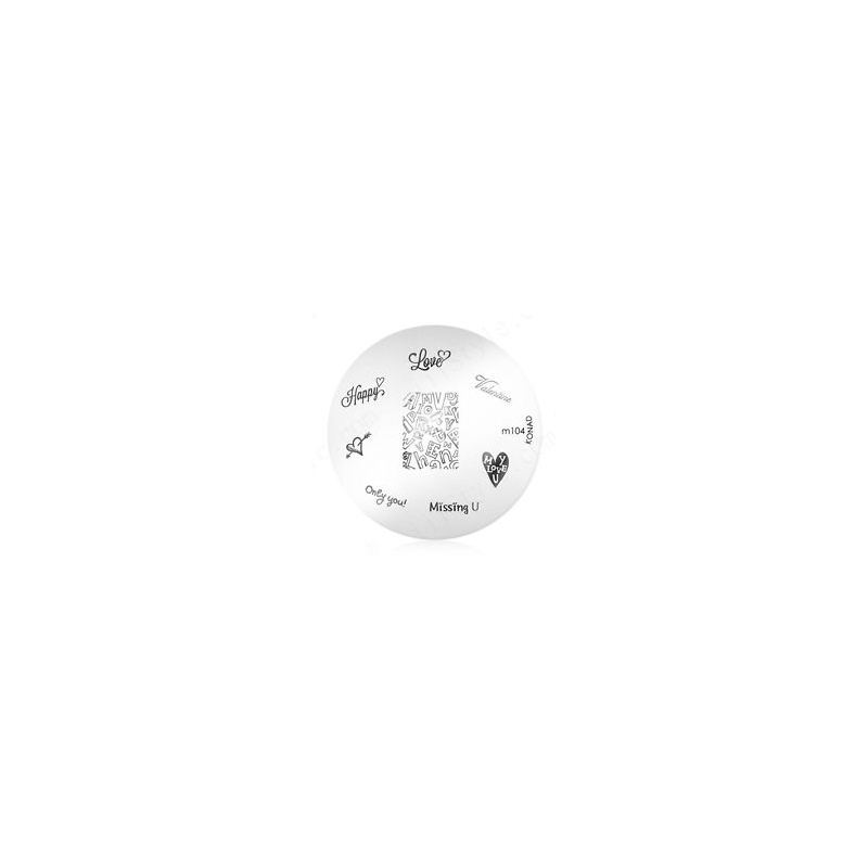 Matrita Metalica Pentru Stampile Unghii Konad M104 - 1