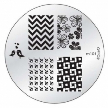 Matrita Metalica Pentru Stampile Unghii Konad M101 - 1