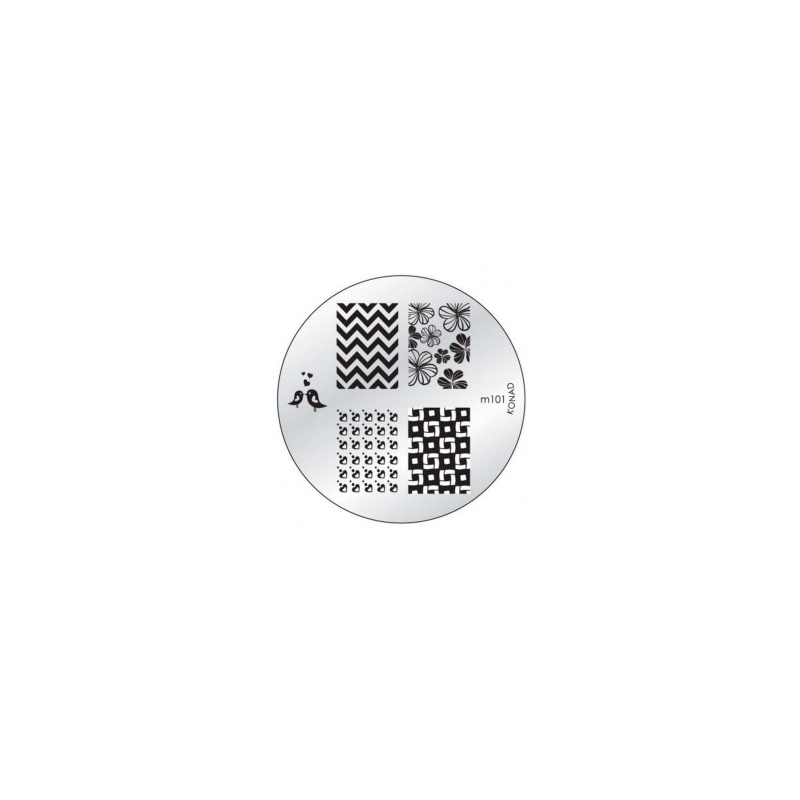 Matrita Metalica Pentru Stampile Unghii Konad M101 - 1