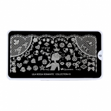 Matrita Metalica Pentru Stampile Unghii Lila Rossa - Romantic Collection 0110 - 1